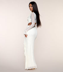 Caroline Lace Long Sleeve Formal Dress