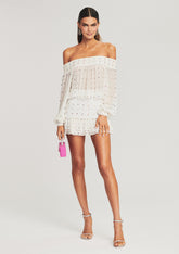 Taisha Embellished Silk Chiffon Dress