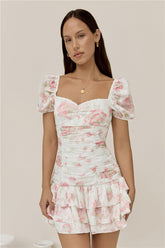 Flora’s Dream Mini Dress White