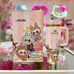 Stanley x Labubu Pink & Gold Limited Edition 40 oz Tumbler