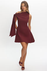 It���s A Match Mini Dress Burgundy