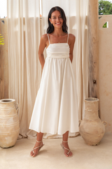 Dreamscapes Midi Dress White