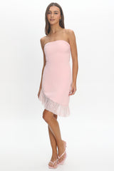 Lumia Strapless Mini Dress Powder Pink