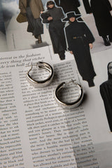 Osiris Hoop Earrings Silver