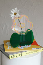 Harlie Eco-friendly Acrylic Vase Green