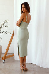 Panorama Midi Dress Green
