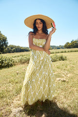Tropic Trails Maxi Dress Green