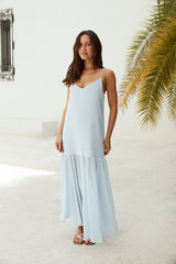 Island Rhythm Maxi Dress Blue