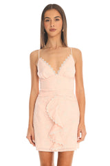 Mulan Mini Dress Blush