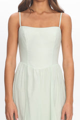 Dulce Scoop Neck Midi Dress Sage